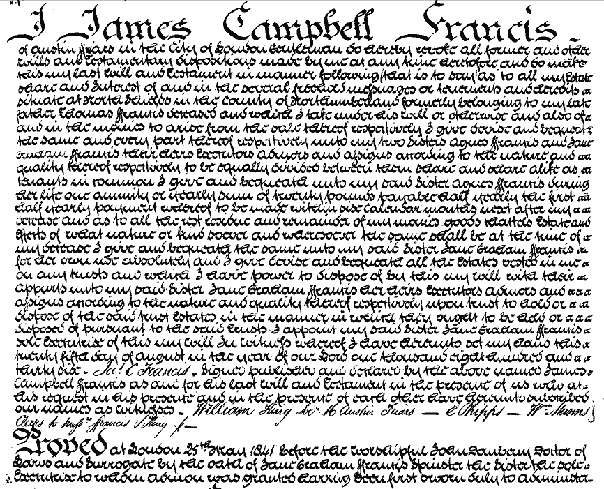 Will of John Haddesly, Clerk of Salisbury, Wiltshire