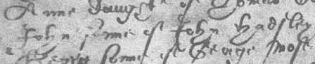 John Haddesley baptism, Much Hadham, 1624